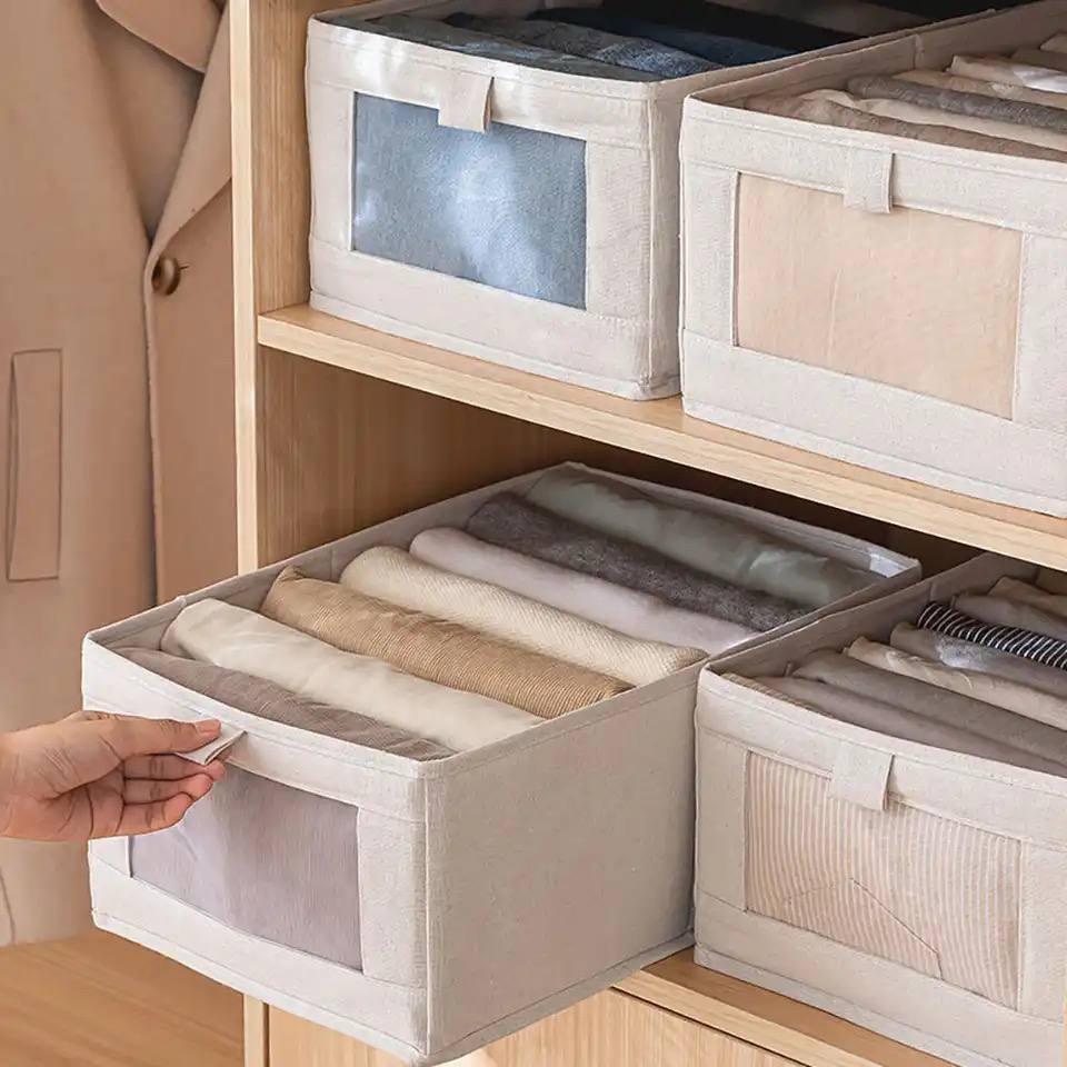 بوكس تخزين كتان Linen Trouser Organizer